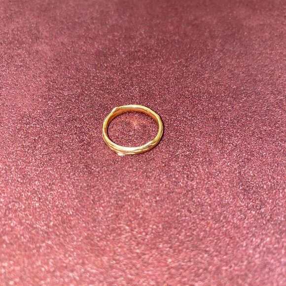 Logan Hollowell Yellow Gold Rose Thorn Solid Band Ring - Picture 2 of 3
